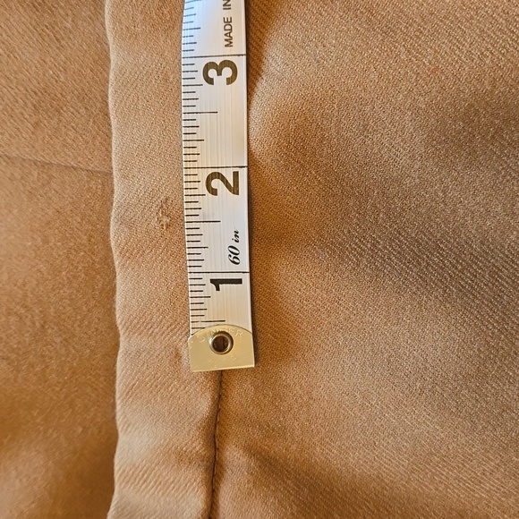 Pendleton | Tan Skirt 100% Virgin Wool Zip Back 2 Front Pockets Full Lining 12 - Picture 14 of 15